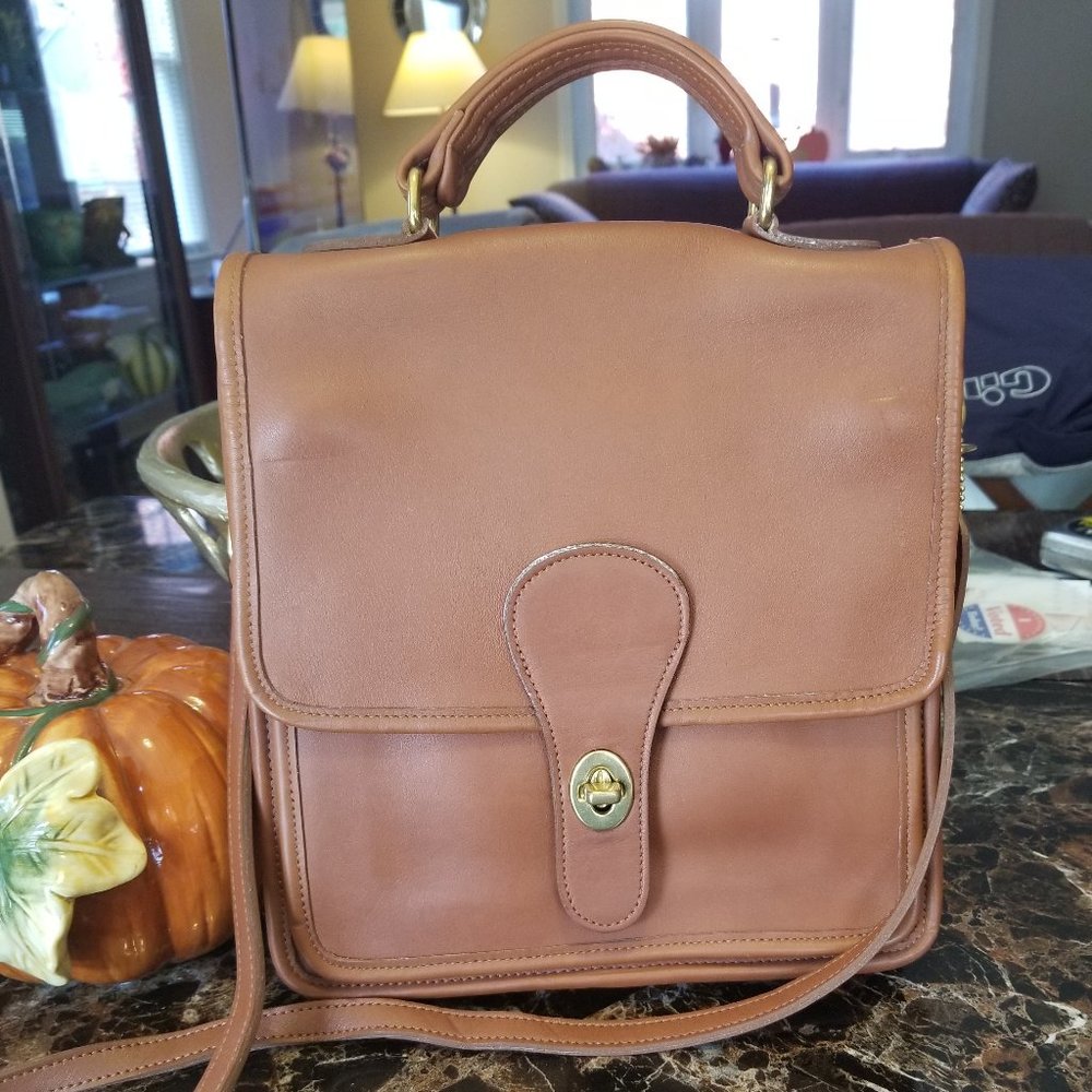 Vintage Coach Station Bag, Style 5130, British Tan